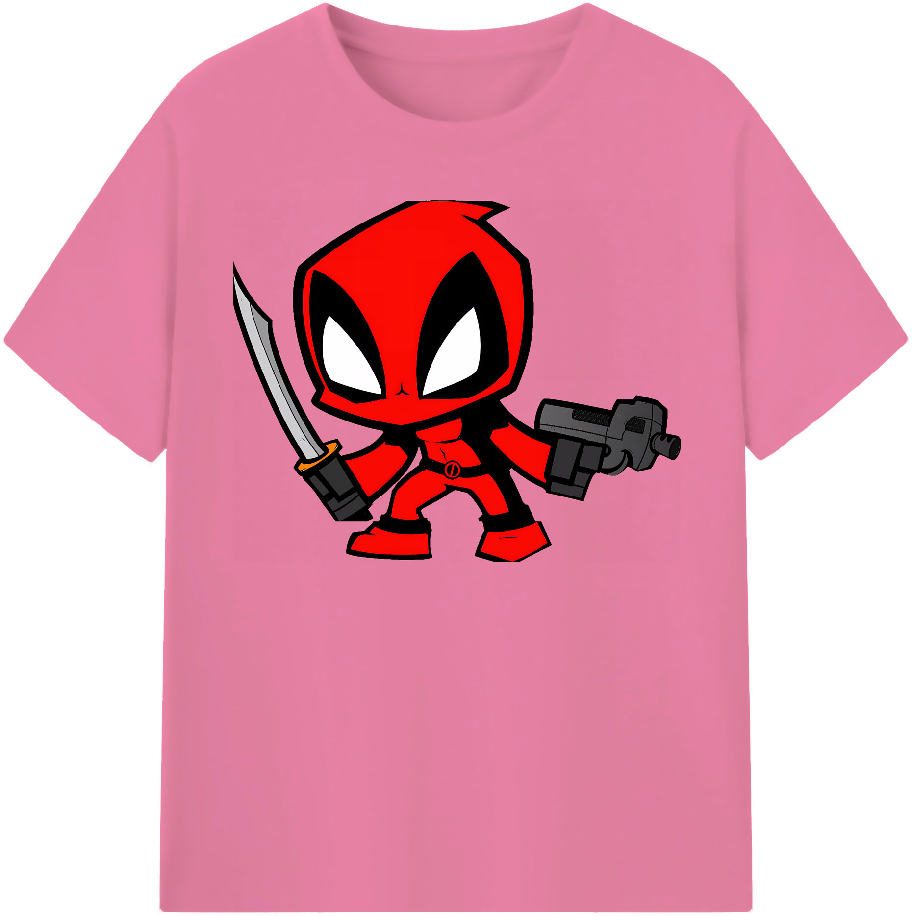 （画像用） Deadpool デッドプール 綿100％半袖Tシャツ（フロントプリント）